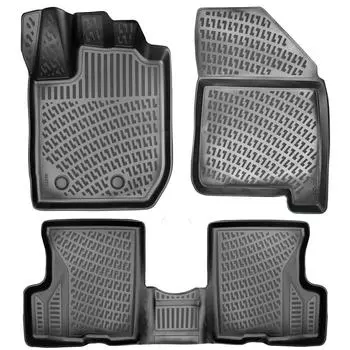 Dacia Duster 4x4 (2018-2022) High-Quality and Durable Rubber Car Floor Mats - Odorless, Non-Slip, Long-Lasting