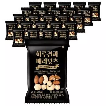 Daily Nuts, Better Nuts, 25 г, 25 штук, корейские орехи