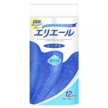 Daio Paper Elleair Toilet Tissue Single 12 rolls x 6 packs