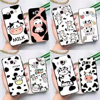 Dairy Cattle Cow Speckle Case For Samsung Galaxy J4 J6 Plus 2018 J8 A6 A7 A8 A9 J1 A3 A5 2016 J3 J5 J7 2017 Cover J2 Prime - G532