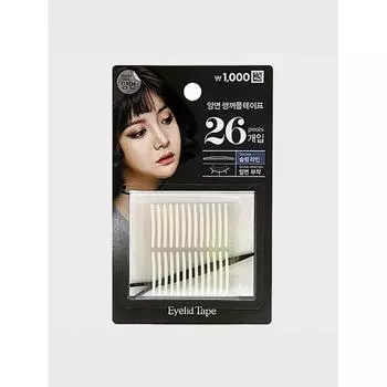 Двухсторонняя лента для век Daiso, 52 шт., тонкая