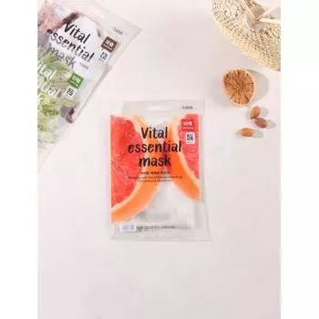 Daiso Too Cool For School Vital Essential Mask 25 мл отбеливающая