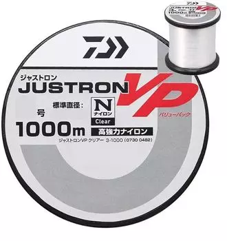 DAIWA 23 Justron VP Прозрачная шпулька/Нейлоновая леска/Мичиито (Ценный пакет) 16-1000 чистый