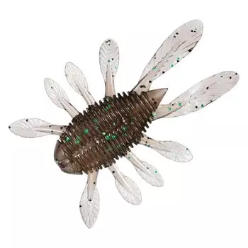 DAIWA Bass Worm STEEZ Apnus Bug Striped Shrimp Green Flake