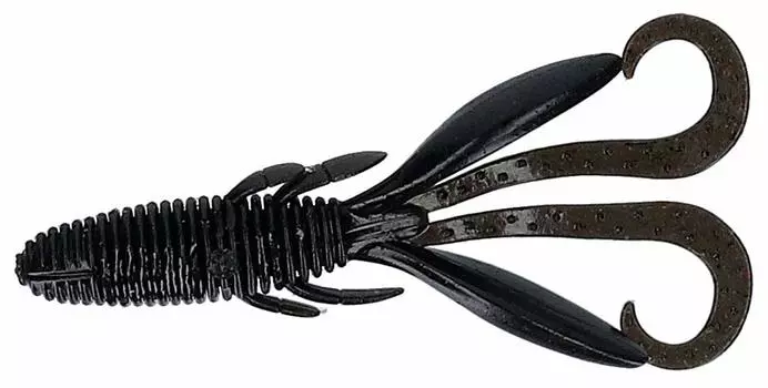 DAIWA Bass Worm Steez Hog 3 дюйма, черная приманка