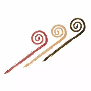 DAIWA Beniga Nakai Mushi Curly Worm Select Three 7 inches