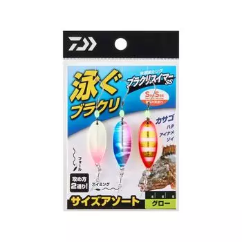 DAIWA Burakuri Comfortable Wharf Rig Burakuri Swimmer SS Размер Ассортимент Glow 6-10 г [Товар]