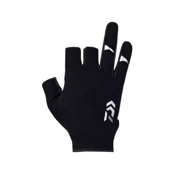 DAIWA Cold Protection Light Grip Gloves 3 Cut DG-6223W Black 2XL Fishing