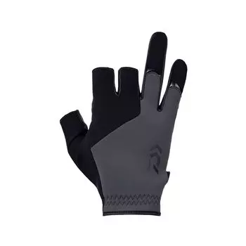 DAIWA Cold Protection Light Grip Gloves 3 Cut Gunmetal M Fishing DG-6223W