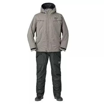 DAIWA Cold Weather Rain Wear Rain Extra High Loft Winter Suit Grey XL Fishing Max® DW-3207