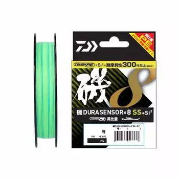 Daiwa Датчик PE Line Iso Dura 8 Blade SS+Si2 Нет. 0.6 150м Лаймово-зеленый (с цветовой маркировкой)
