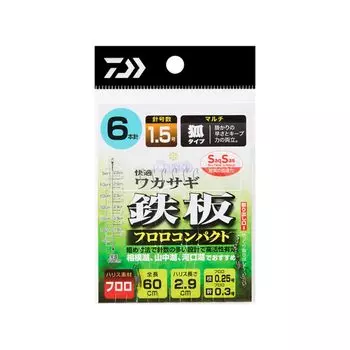 DAIWA Device Comfortable Smelt SS Iron Plate Fluoro Compact Multi 6pcs-1.5