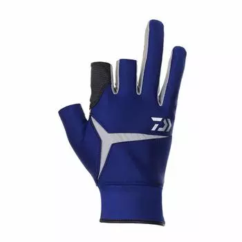 DAIWA Fishing Gloves Active Fit All-round Cold Protection Gloves 3 Cut Navy L DG-7520W
