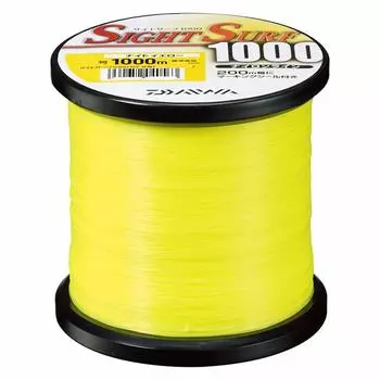 DAIWA Нейлоновая леска Sight Surf 2 Нет. 6 1000м Ночь Желтый