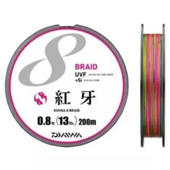 Daiwa PE Line UVF Benga Sensor 8 лезвий Si 200m 10lb Multi Color + No. 0.6