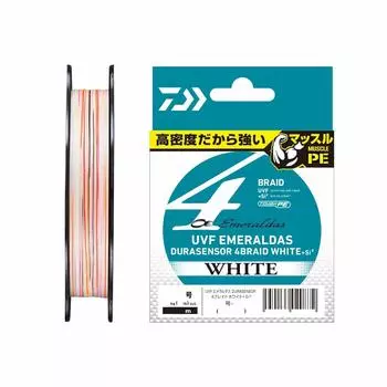 DAIWA PE Line UVF Emeraldas Dura Sensor 150м Белый цвет +Si2 Нет. 0,5 (с маркировкой)