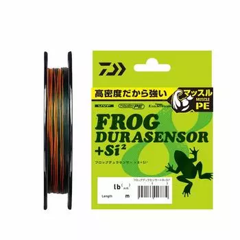 DAIWA PE Line UVF Frog Dura Sensor x 8+Si2 49lb. (#3) 150m Battle Deep Green (with color marking)