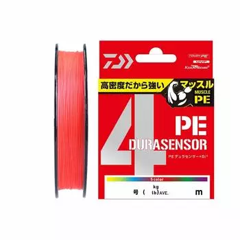 DAIWA PE Line UVF PE Durasensor X4+Si2 No. 4 300m Coral Red