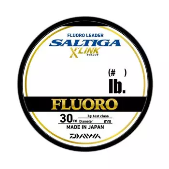 Daiwa Saltiga Fluoro Лидер Crosslink 30м 40фунтов (# 12) натуральный