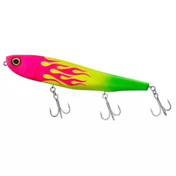 DAIWA Seabass Lure More Than Monster Slider 160F Pink Fire Banana
