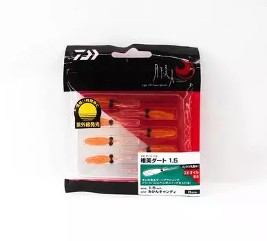 Мягкая приманка Daiwa Chibi Dart 1,5 дюйма, 8 штук в упаковке, цвет Orange Candy (6740)