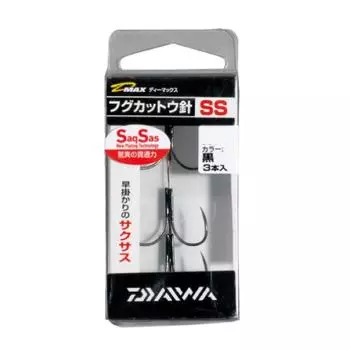 Daiwa Spare hook for cut puffer fish contraption Double LL Black Saxus D-MAX Fishhook