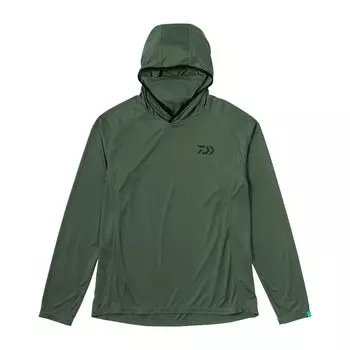 [DAIWA] Толстовка с капюшоном BUG BLOCKERR DE-5124 Пепельно-зеленый