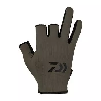 [Daiwa] Водопоглощающие быстросохнущие перчатки 3 Cut DG-6424 Хаки XS