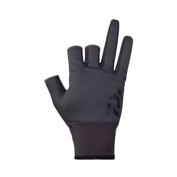 DAIWA Windproof Beltless Gloves 3 Cut Gunmetal XL Fishing DG-8023W