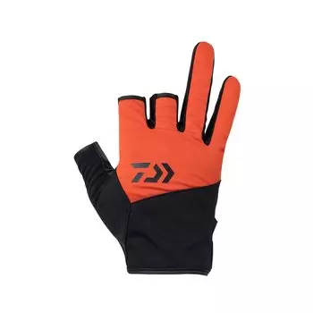 DAIWA Windproof Gloves 3 Cut Orange XL Fishing 22DG-8922W