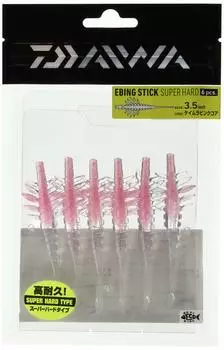 DAIWA Worm Ebbing Stick SH inch Keimura Pink Core Lure (Super Hard) 3.5