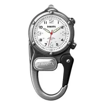 Dakota Carabiner Watch with LED Antique Silver Light, [Used]