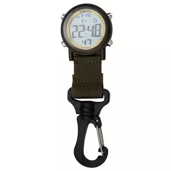 Dakota Digital Mini Clip Pocket Watch Carabiner Watch Водонепроницаемые Легкие Часы Для Отдыха На Природе, Скалолазания, Путешествия, Рыбалка, Таймер, Секундомер, Будильник