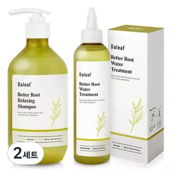 Dalif Chlorella Better Root Расслабляющий шампунь против выпадения волос 500 мл + Dalif Chlorella Better Root Успокаивающая вода против выпадения волос 200 мл, 2 набора