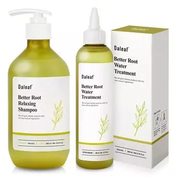 Dalif Chlorella Better Root Расслабляющий шампунь против выпадения волос 500 мл + Dalif Chlorella Better Root Успокаивающая вода против выпадения волос 200 мл, 1 набор