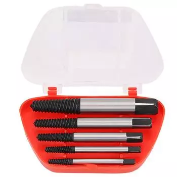 Damaged Screw Extractor Practical Tools DIYWORK Drill Bit Set 5 Pcs/set Screw Extractor Set Broken Bolt Remover Convenience