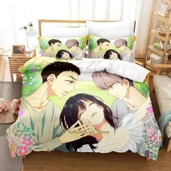 Dance Dance Danseur Bedding Set Cartoon Anime комплект из трех предметов Adult Kid Bedroom Duvetcover Sets 3D Kawaii game de ropa de cama 70x133cm 2pcs
