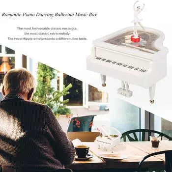 Dancing Ballerina Clockwork Musical Boxes Romantic Classic Desktop Decorations Creative Eco-friendly for Birthday Wedding Gift розовый
