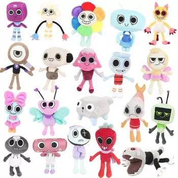 Dandy s World Plush Goob Boxten Pebble Finn Flutter Dandy s World Plushie Horror Game Мягкая плюшевая милая кукла игрушка Детские подарки