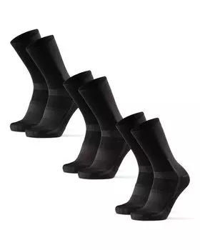DANISH ENDURANCE Cycling Sizes cm Socks, 3-Pair Set, Black, 25.0-28.0