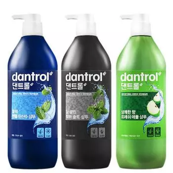 Dantrol Шампунь от перхоти Мята перечная + Ментол + Яблоко 820 мл 3 вида, 1 набор, 2,46 л