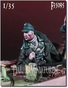 Darius Miniature Hetzer Tank Destroyer Commander времен Второй мировой войны, набор из смолы DMF35095 1/35 (человек)