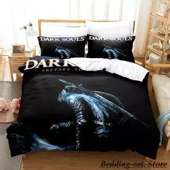 Dark Souls Постельное белье Single Twin Full Queen King Size Bed Set Aldult Kid Bedroom Duvetcover Sets Anime Parure de lit Bed 70x133cm 2pcs