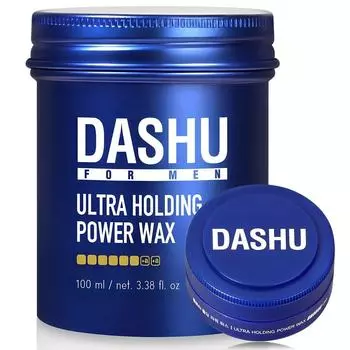 Dashu for Men Premium Ultra Holding Power Hair Wax 100ml + 15ml set, 1 set