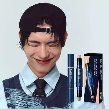 Dashu Men s Dual Trick Stick Sand / Light (Concealer + Shading 2 in 1) sand