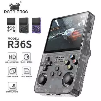 Data Frog 3,5-дюймовый Ips-экран R36S Ретро портативная игровая консоль Linux Система Портативный карманный видеоплеер R35S Plus