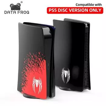 Data Frog Premium Abs Замена для PS5 Защитный чехол Жесткая лицевая панель Подходит для Playstation 5 Сменные аксессуары корпуса красный