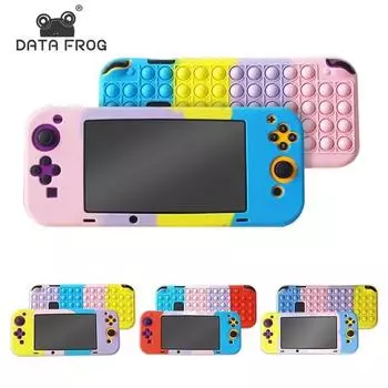 DATA FROG защитный Pop it для Nintendo Switch Bubble Popper игрушки для снятия стресса силиконовый чехол для Nintend Switch