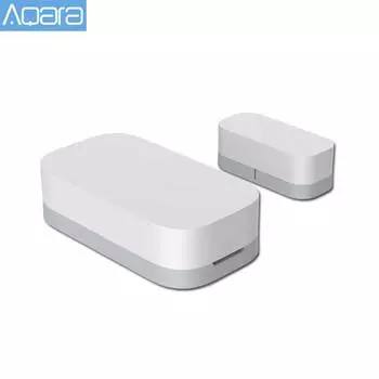 Датчик двери и окна Aqara Zigbee, беспроводное соединение, умный мини-датчик двери, работает с приложением Xiaomi Mijia для умного дома, управление 1 pcs белый