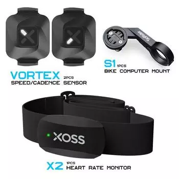 Датчик скорости XOSS Vortex Cadence X2 Монитор сердечного ритма S1 Велосипедный компьютер GPS Крепление для GARMIN iGPSPORT BSC100s Bryton G2 plus G+